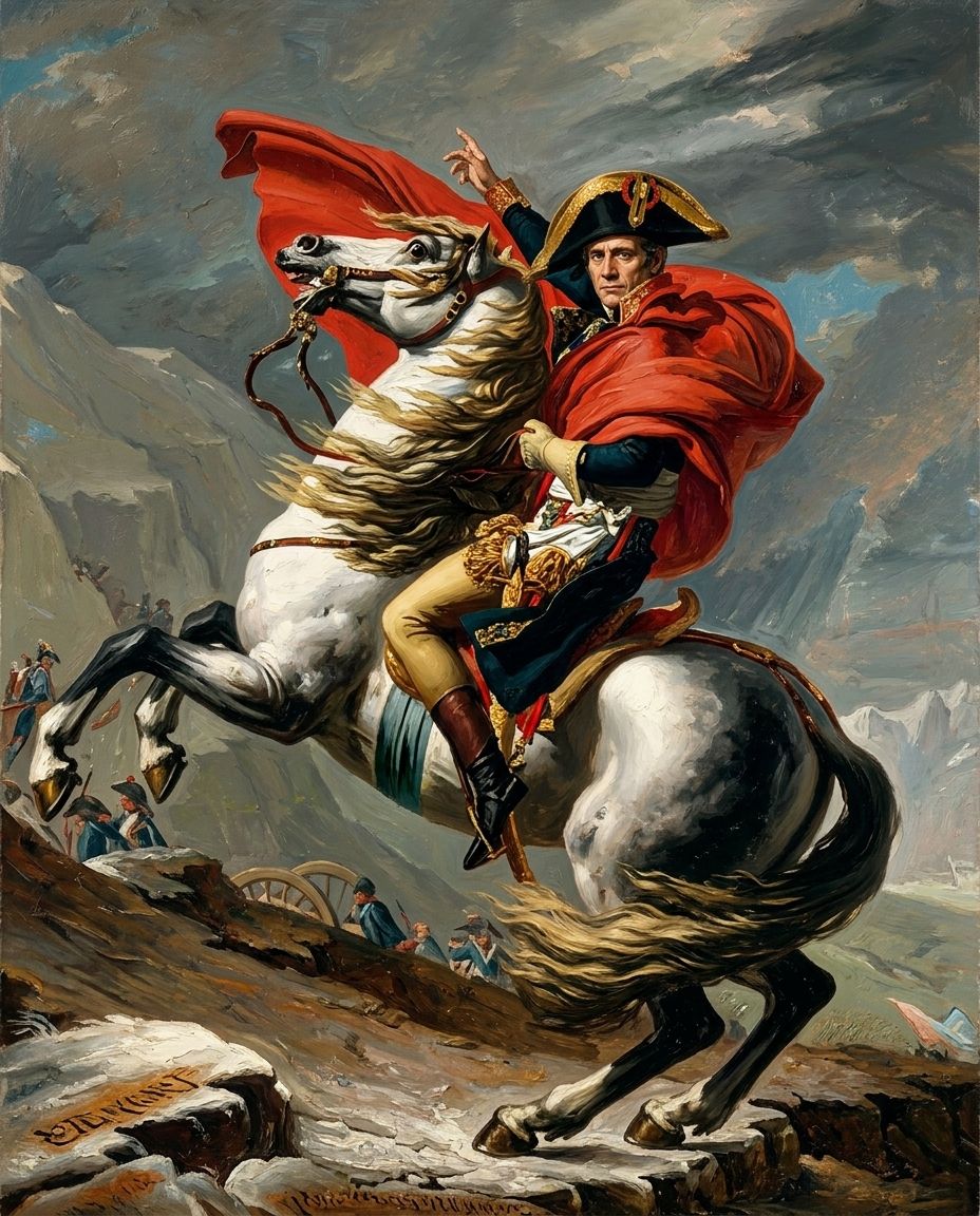 Napoleon – Erkek kişiye özel portre tasarım örneği