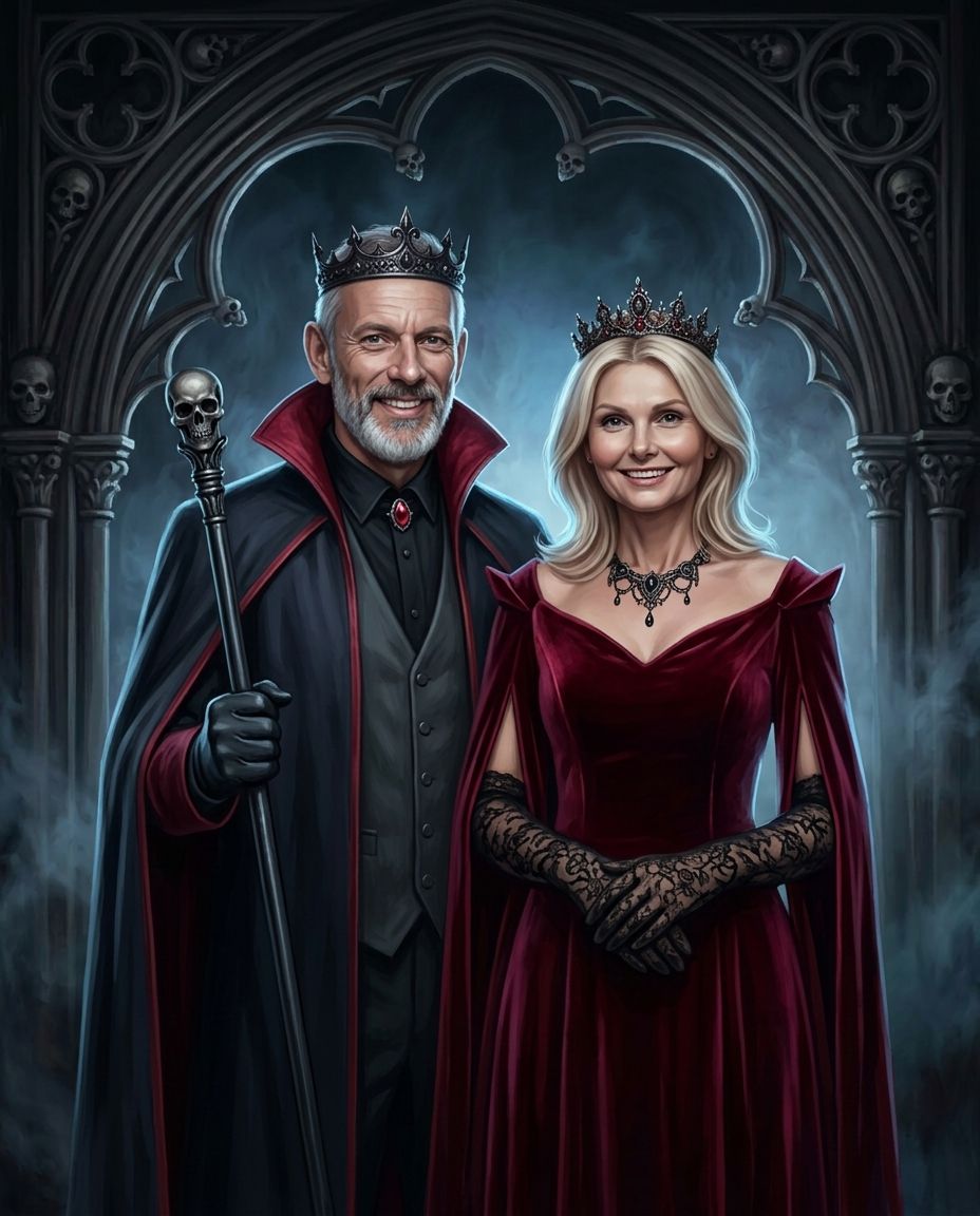 Evil Reign – Çift kişiye özel portre tasarım örneği