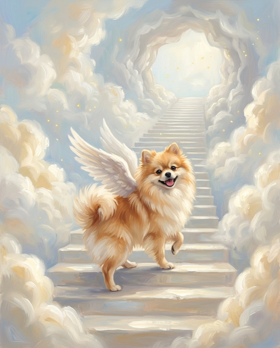 Stairway to Heaven – Evcil Hayvan kişiye özel portre tasarım örneği