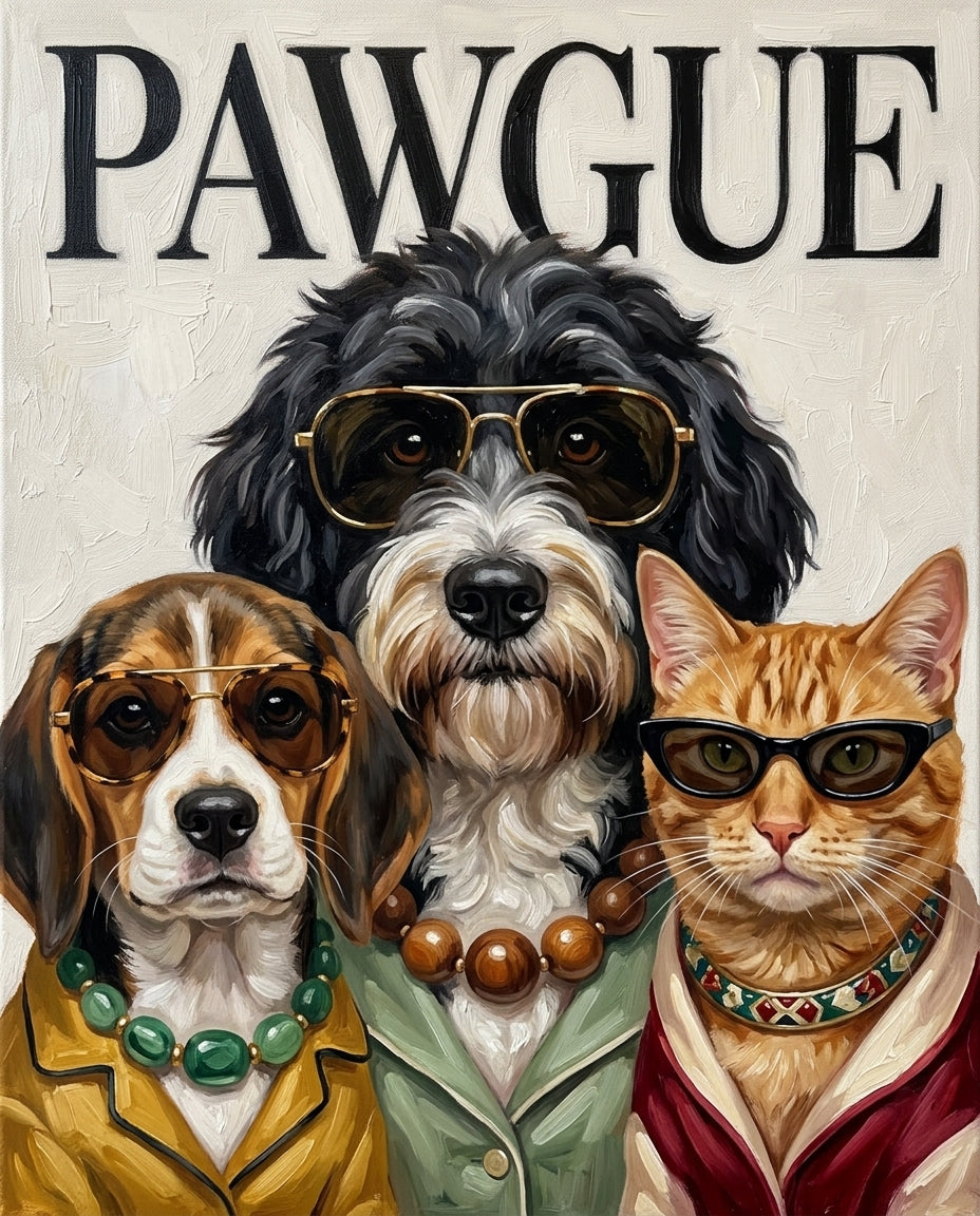 Pet Couture – Evcil Dostlar kişiye özel portre tasarım örneği