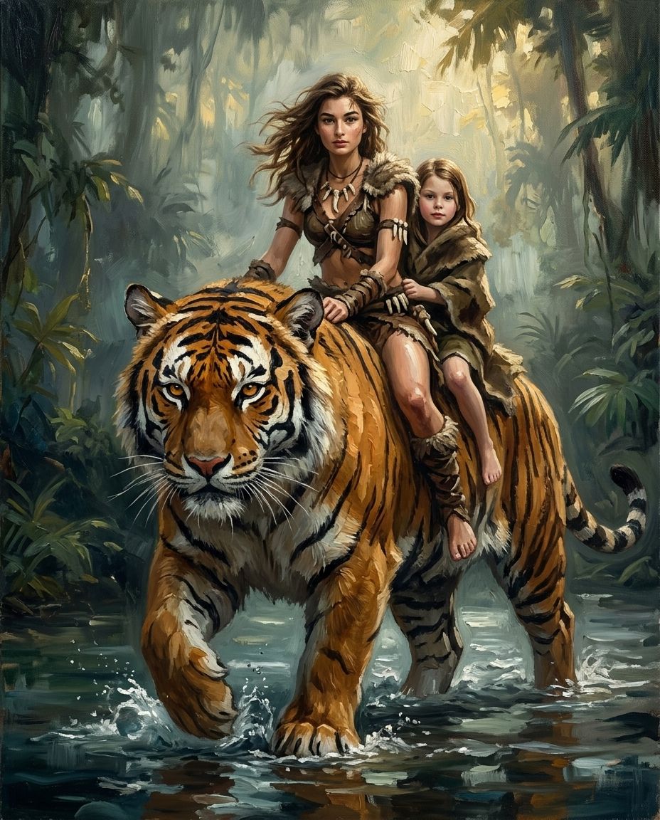 Beastmaster – Kız Kardeşler kişiye özel portre tasarım örneği
