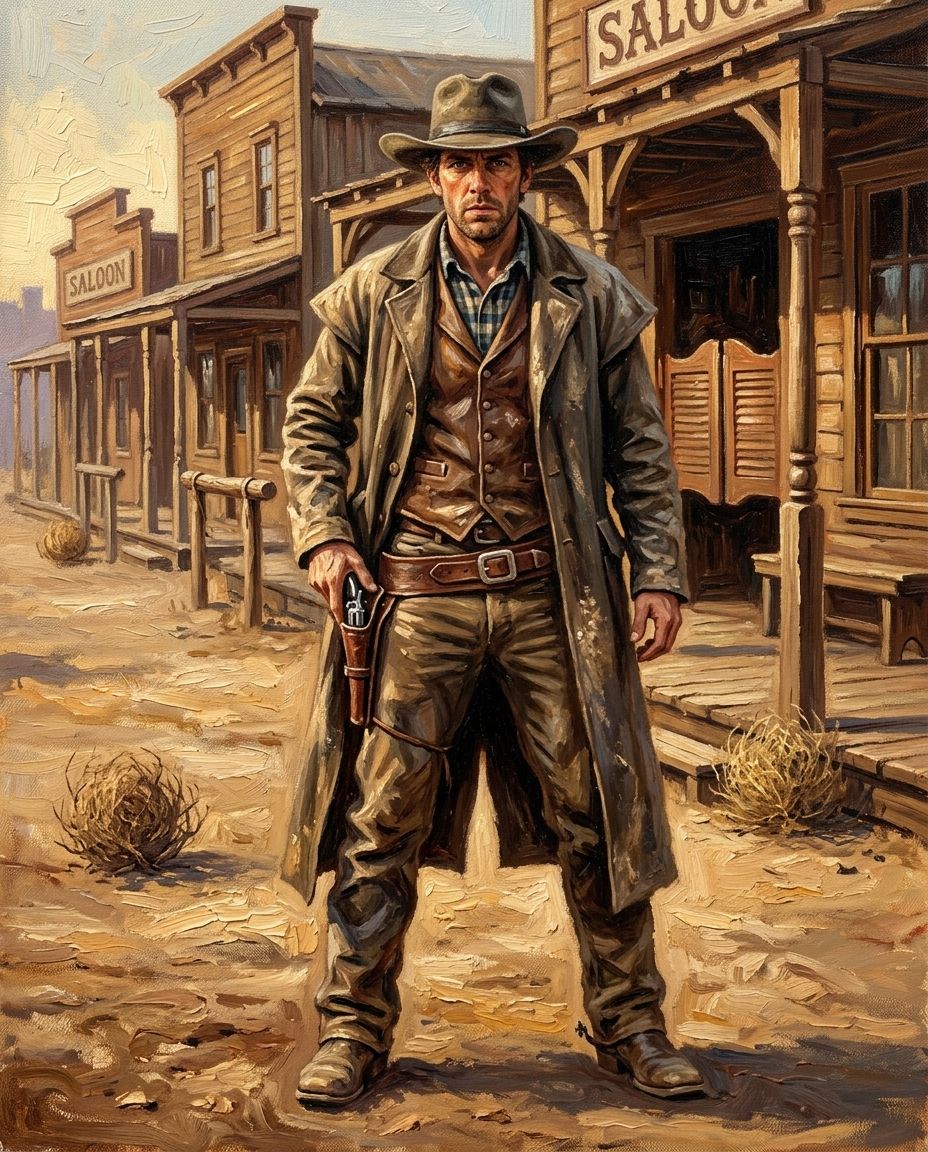 The Saloon – Erkek kişiye özel portre tasarım örneği