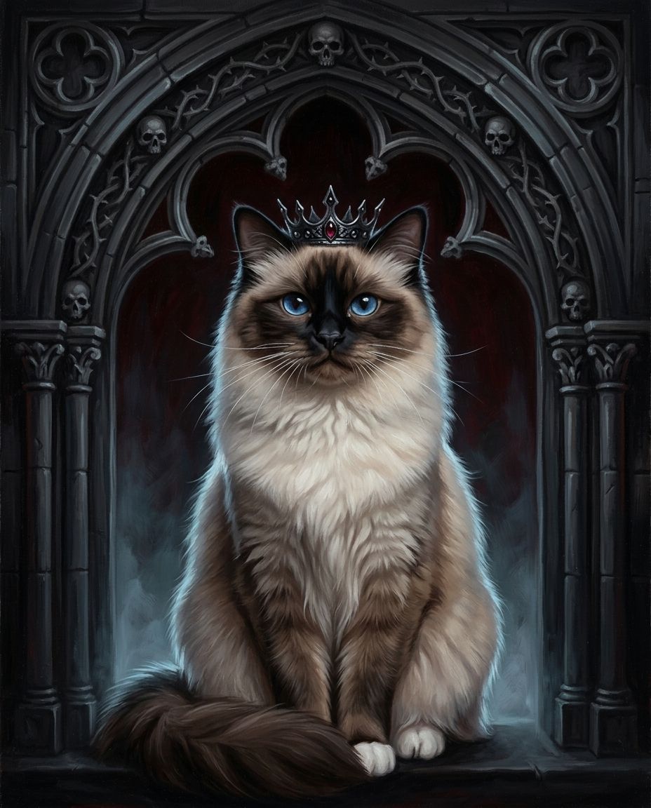 Evil Reign – Evcil Hayvan kişiye özel portre tasarım örneği