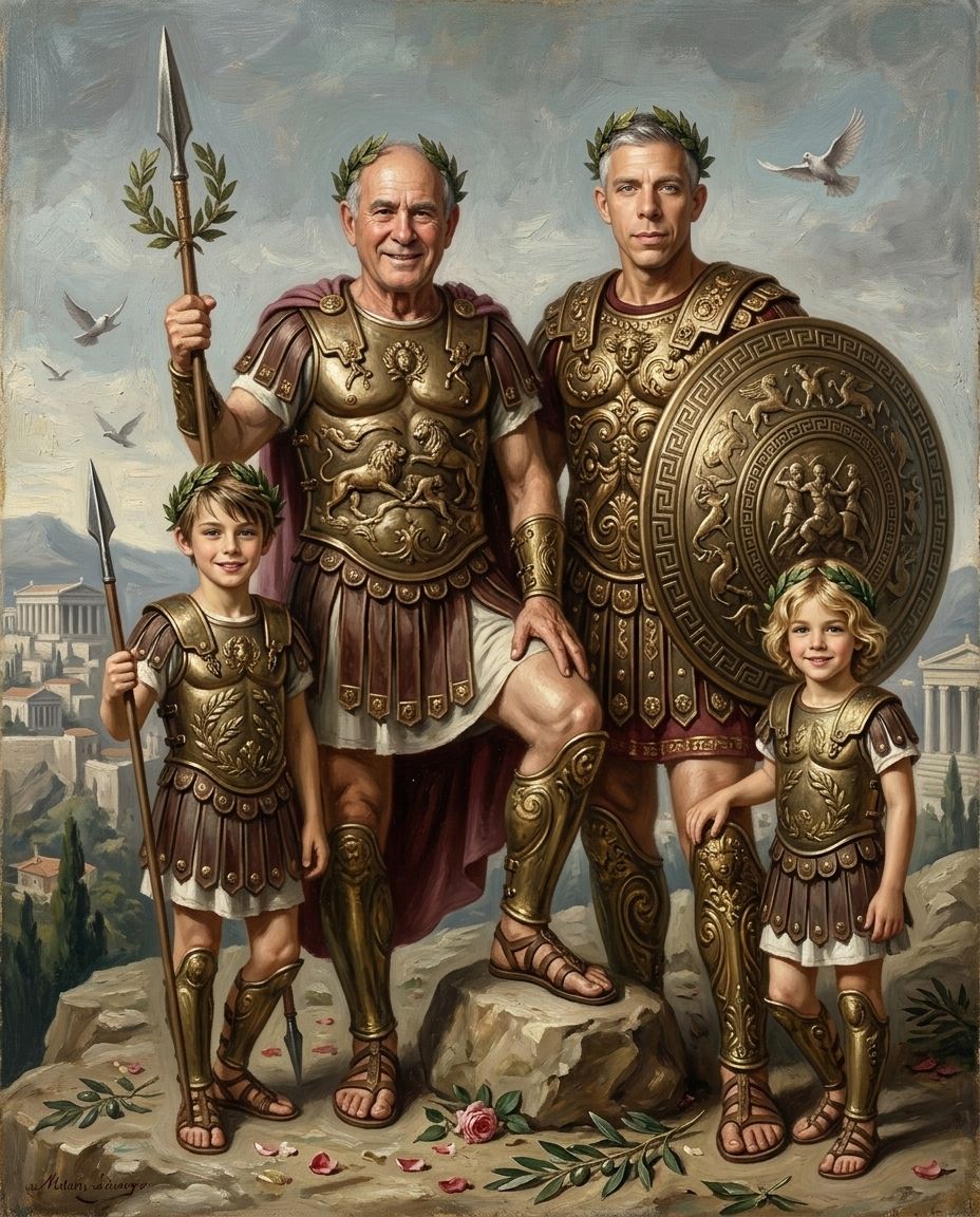 Spartans – Erkek Kuşakları kişiye özel portre tasarım örneği