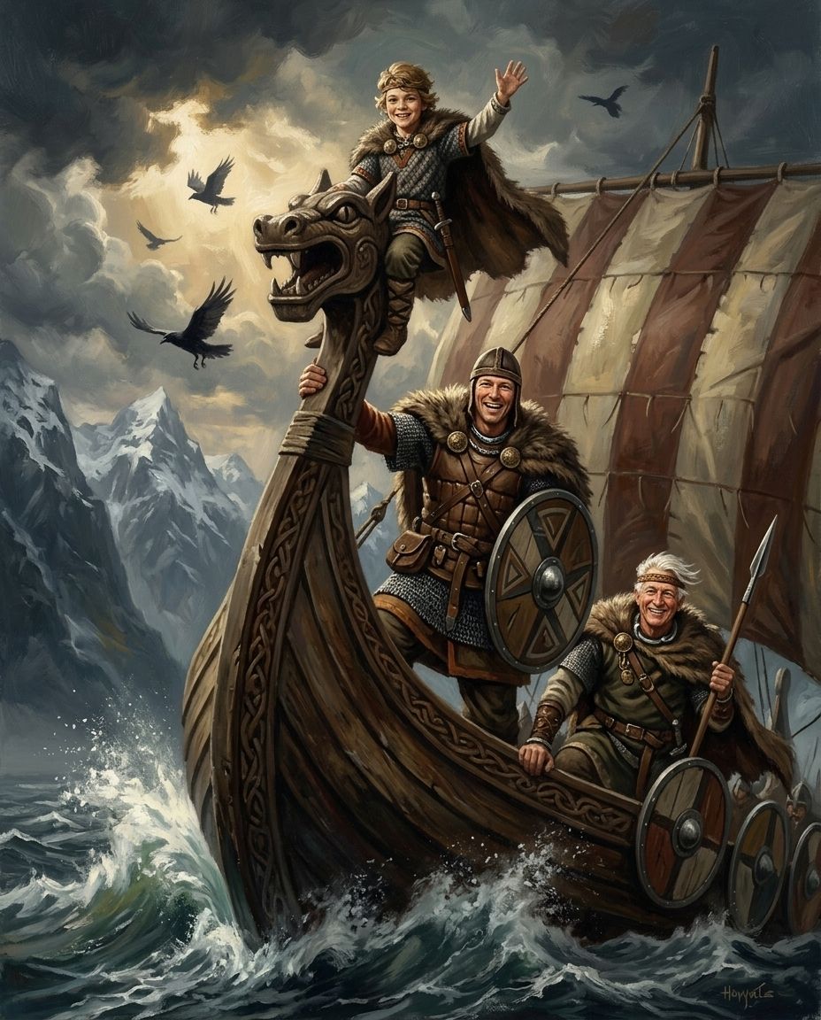 Storm Saga – Erkek Kuşakları kişiye özel portre tasarım örneği
