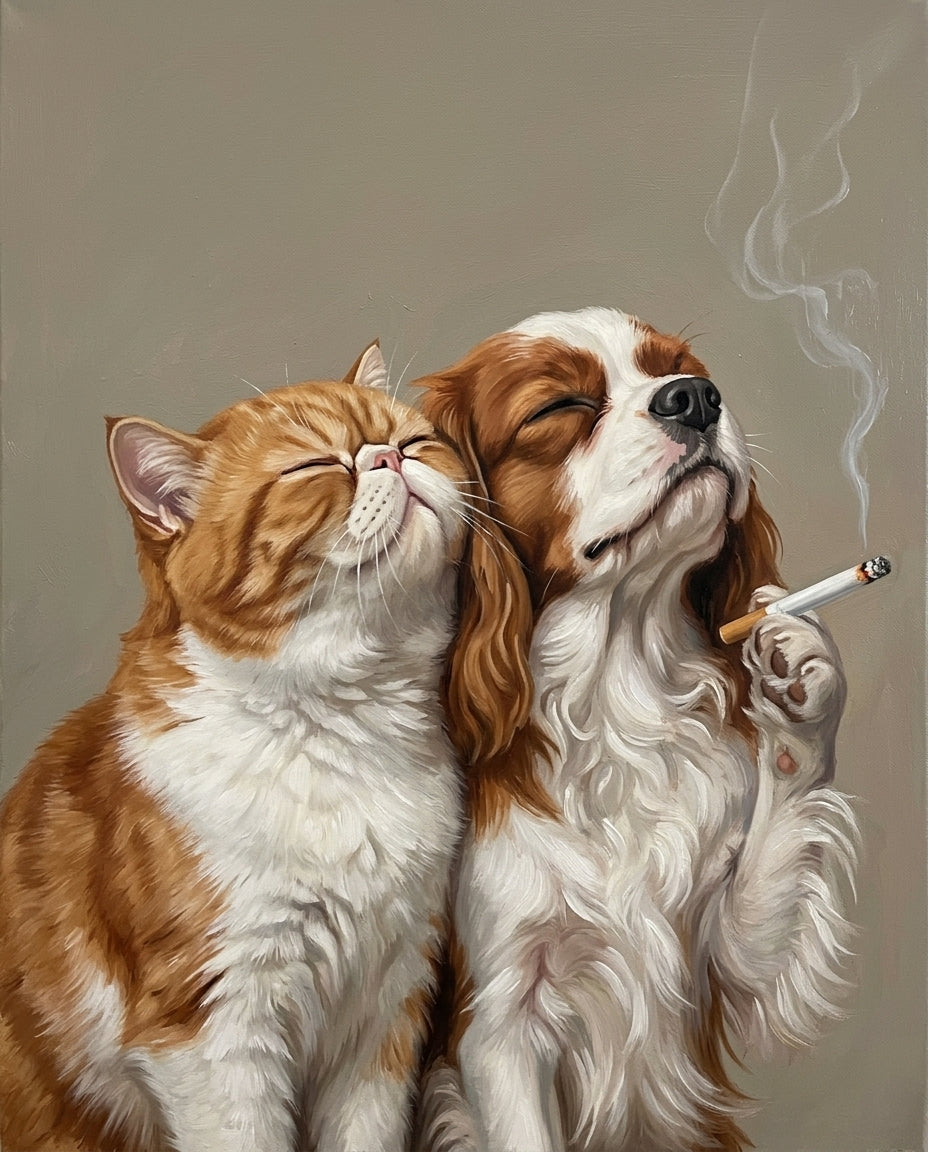 Puff Fluff – Evcil Dostlar kişiye özel portre tasarım örneği