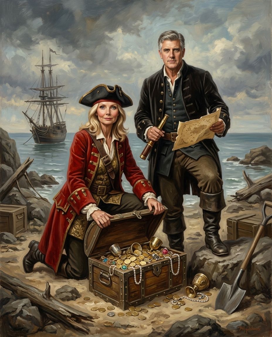 Treasure Seekers – Çift kişiye özel portre tasarım örneği