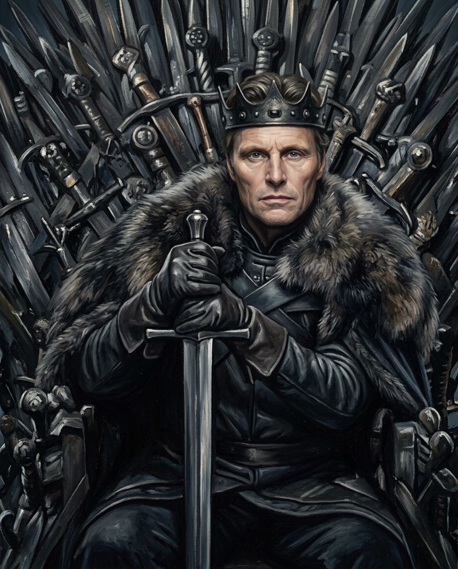 Royals of the North – Erkek kişiye özel portre tasarım örneği