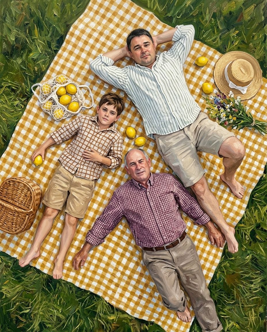Lazy Lemon – Erkek Kuşakları kişiye özel portre tasarım örneği