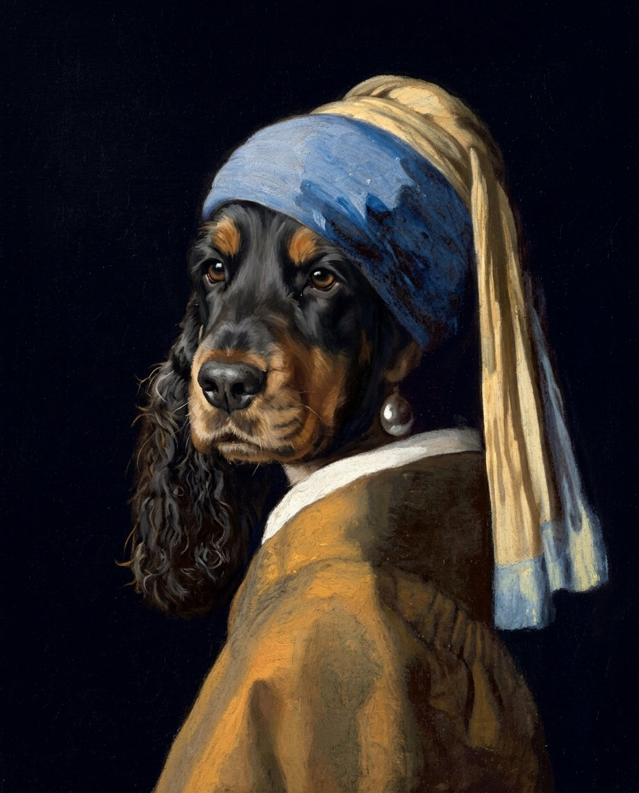 Pearl Earring – Evcil Hayvan kişiye özel portre tasarım örneği