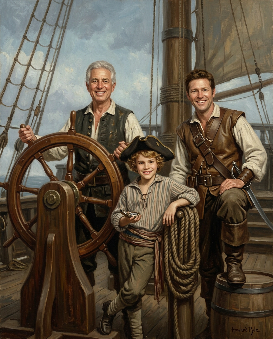 Wild Pirates – Erkek Kuşakları kişiye özel portre tasarım örneği
