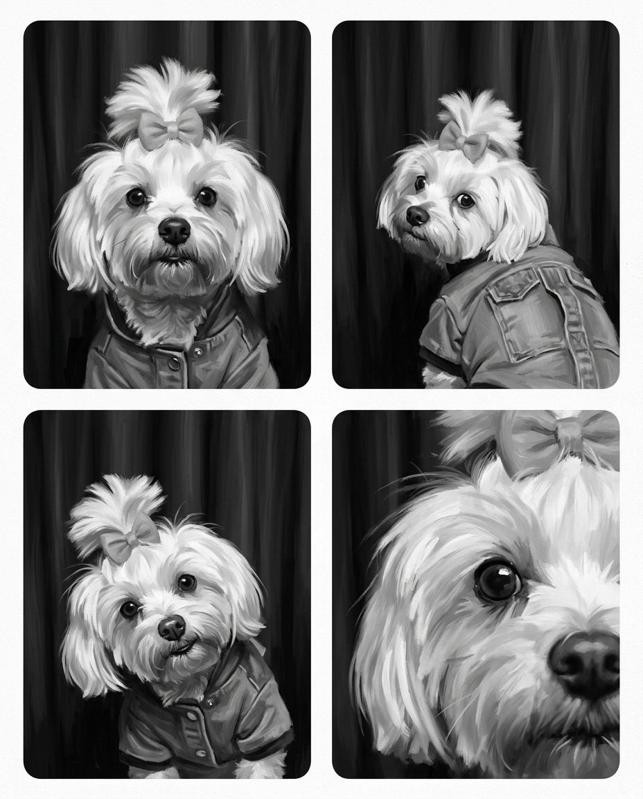 Photo Booth – Evcil Hayvan kişiye özel portre tasarım örneği