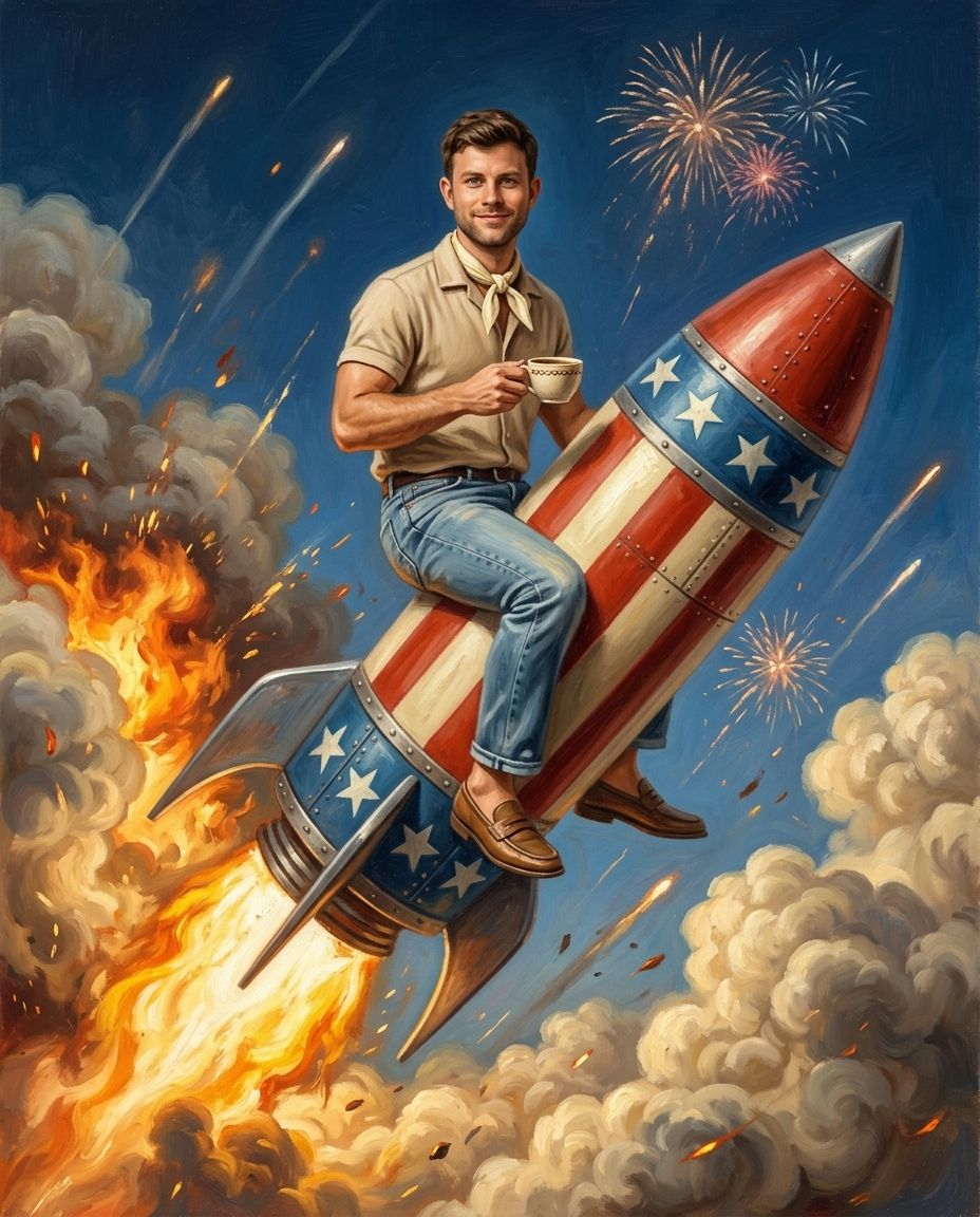 Rocket Blast – Erkek kişiye özel portre tasarım örneği