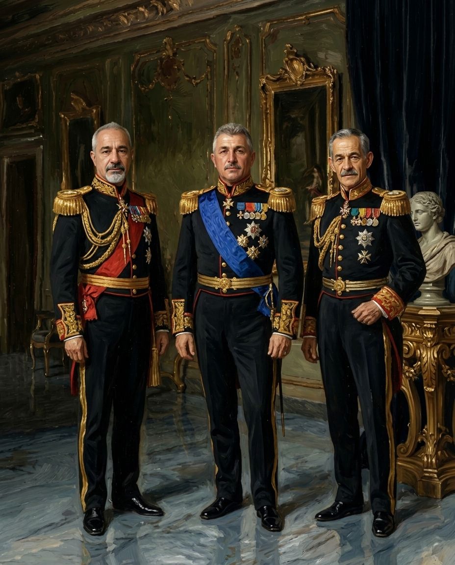 Sapphire Monarchs – Yetişkin Erkek Kardeşler kişiye özel portre tasarım örneği