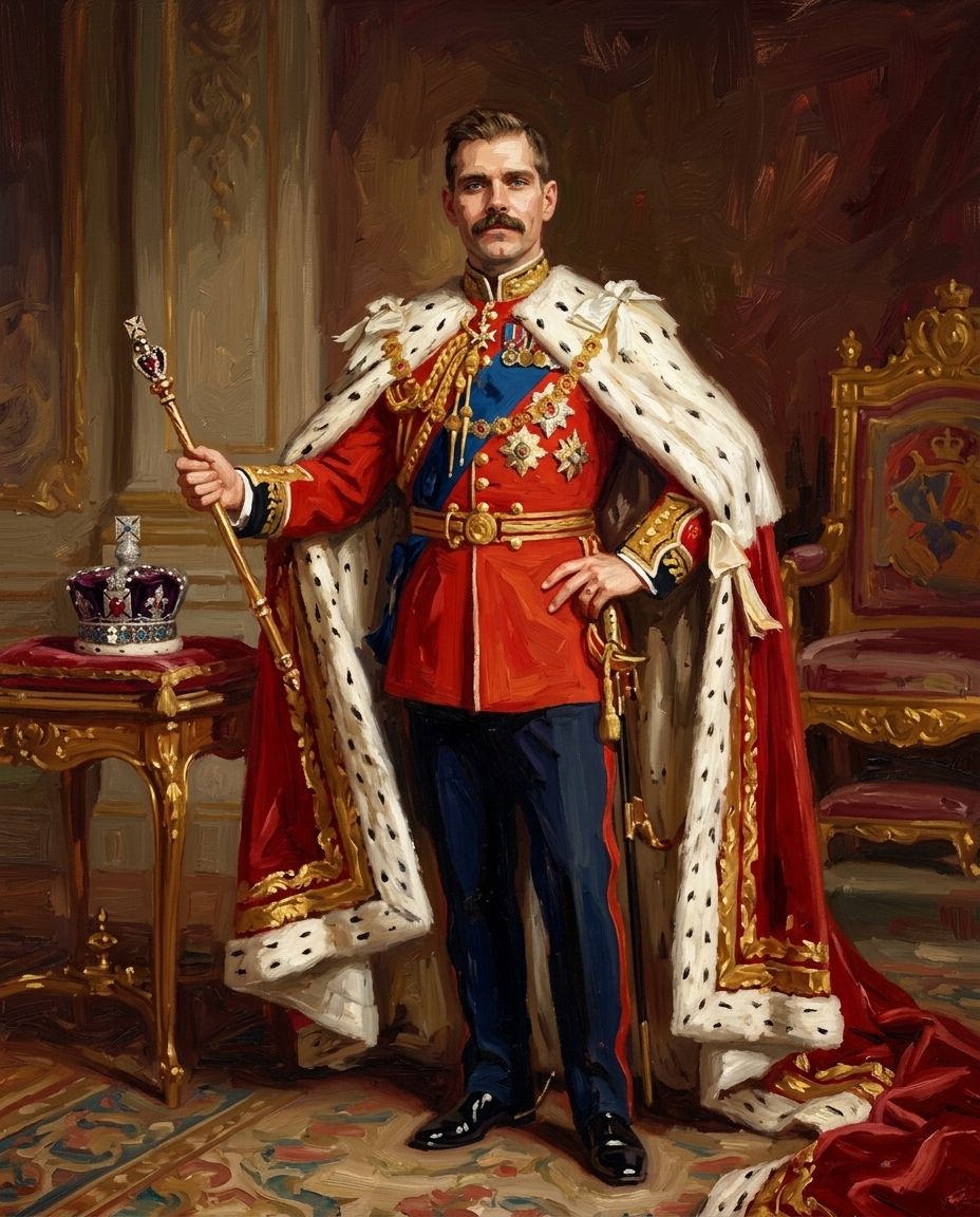 The Great King – Erkek kişiye özel portre tasarım örneği