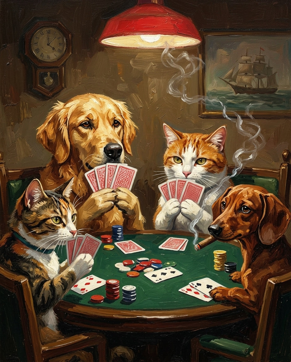 Pawker Face – Evcil Dostlar kişiye özel portre tasarım örneği
