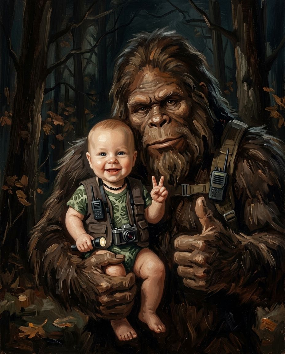 Sasquatch – Bebek kişiye özel portre tasarım örneği