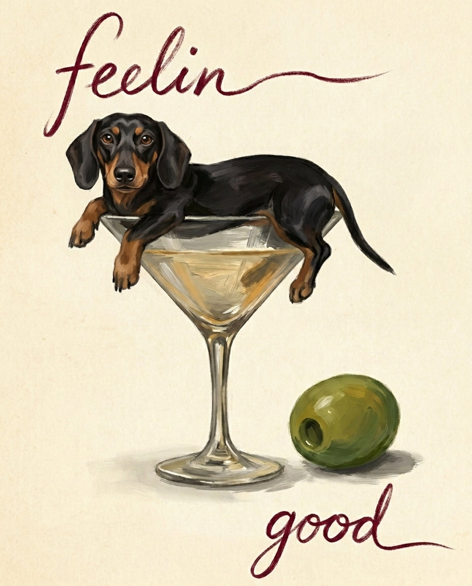 Feelin' Good – Evcil Hayvan kişiye özel portre tasarım örneği