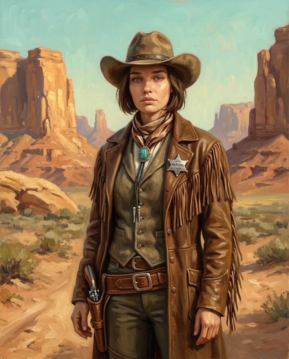 Cowboy – Kadın kişiye özel portre tasarım örneği