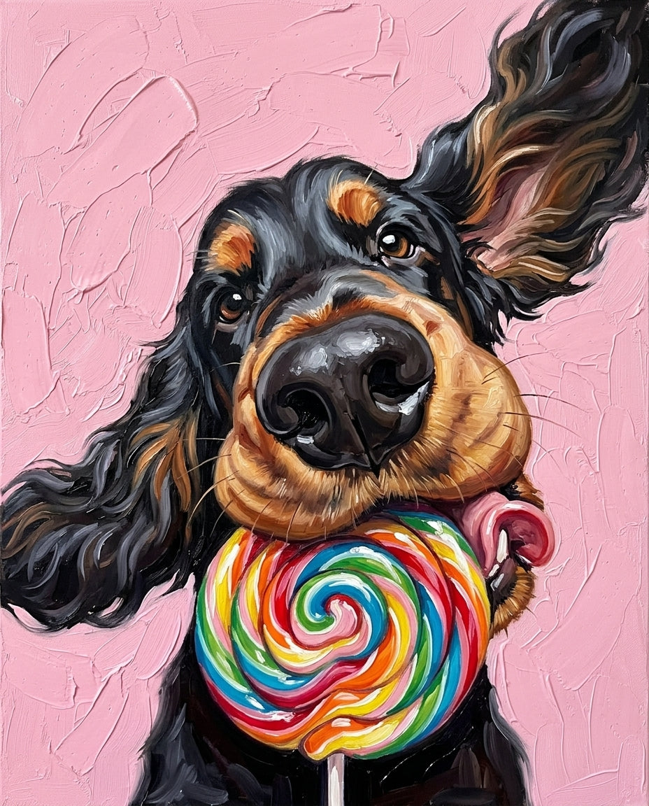Sugar Rush – Evcil Hayvan kişiye özel portre tasarım örneği