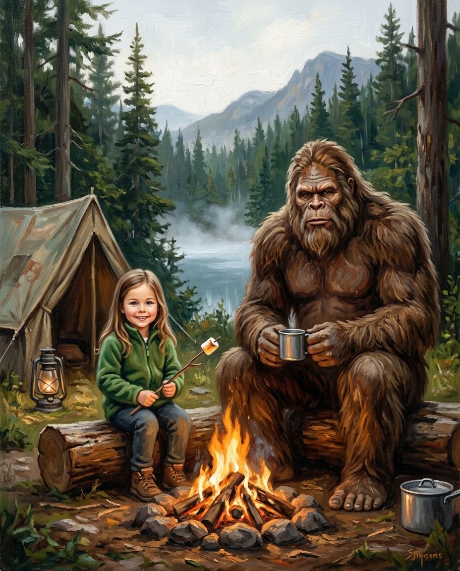 Big Foot – Çocuk kişiye özel portre tasarım örneği