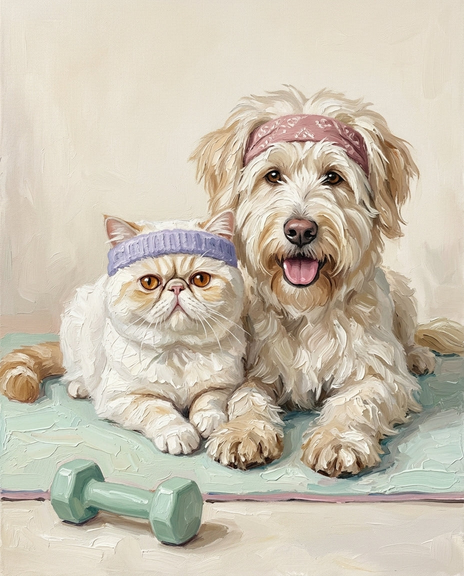 Pawlates – Evcil Dostlar kişiye özel portre tasarım örneği