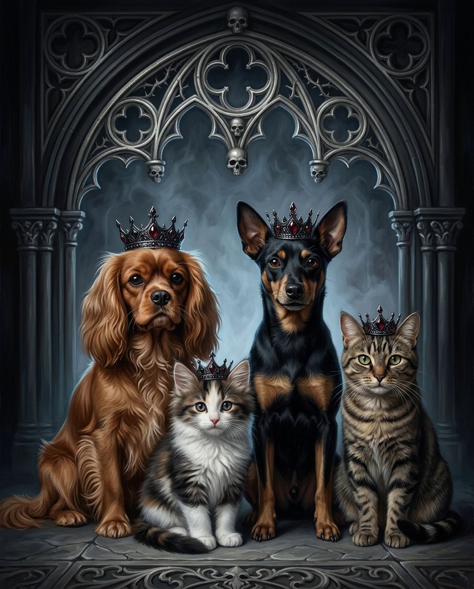 Evil Reign – Evcil Dostlar kişiye özel portre tasarım örneği