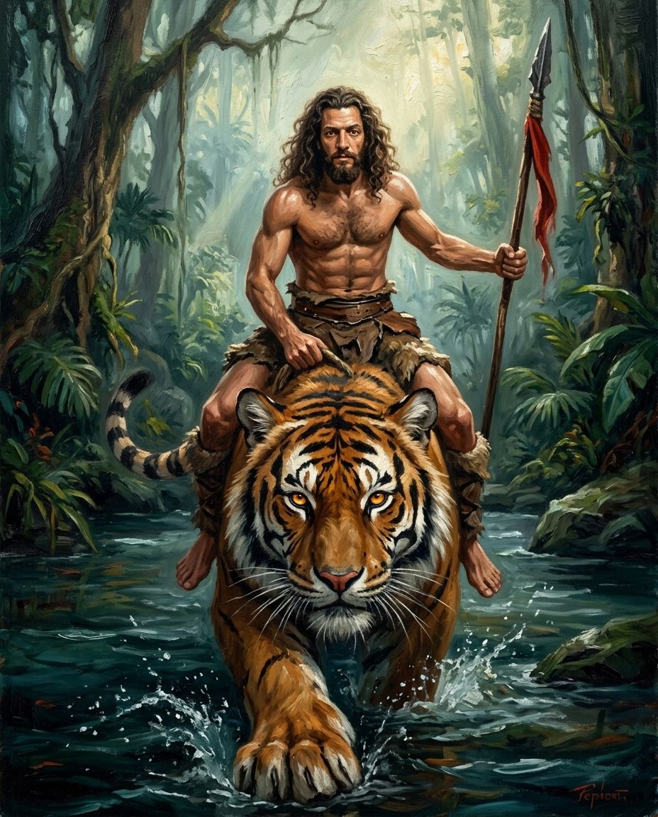 Beastmaster – Erkek kişiye özel portre tasarım örneği