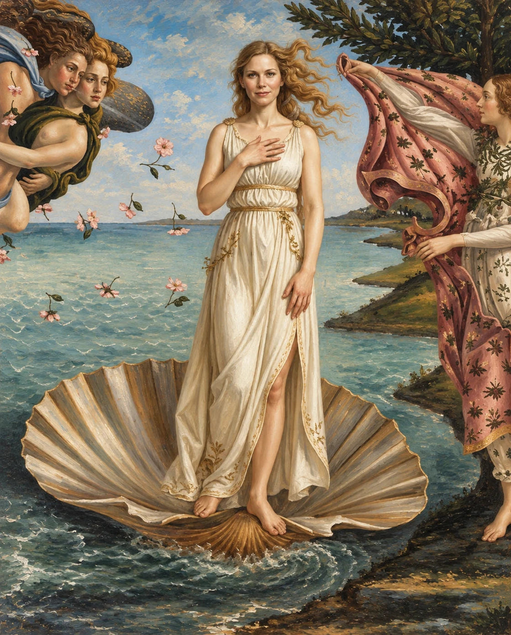 Birth of Venus – Kadın kişiye özel portre tasarım örneği