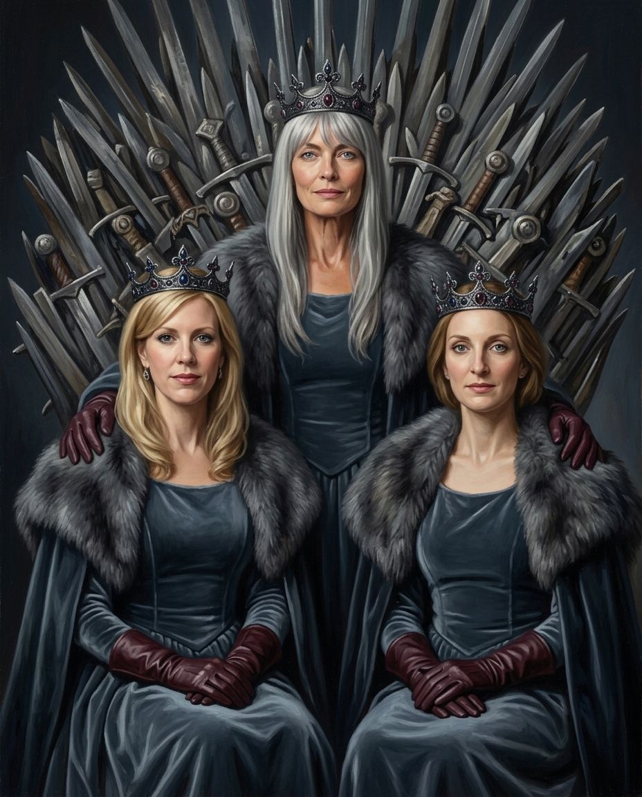 Royals of the North – Kadın Kuşakları kişiye özel portre tasarım örneği