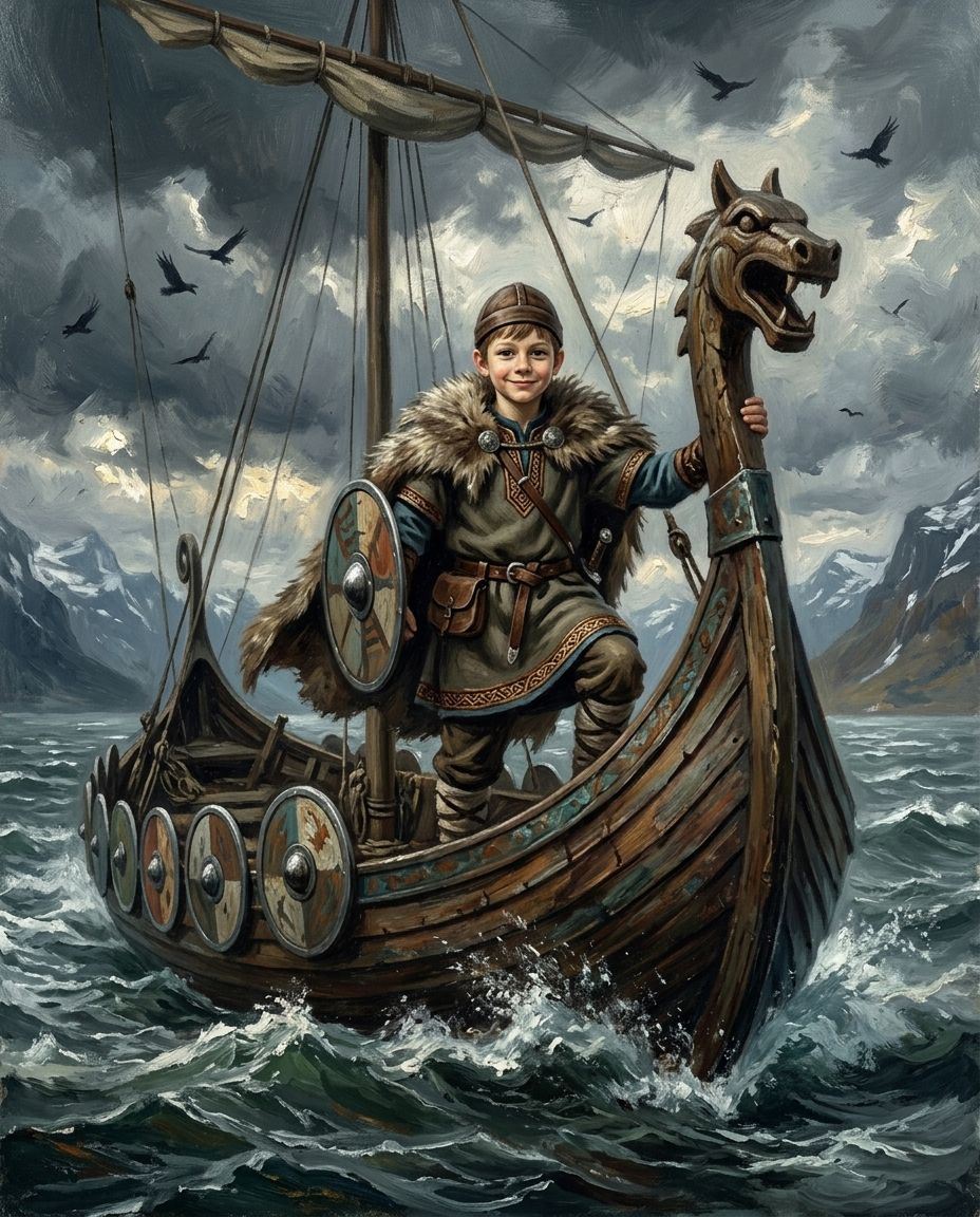 Storm Saga – Çocuk kişiye özel portre tasarım örneği