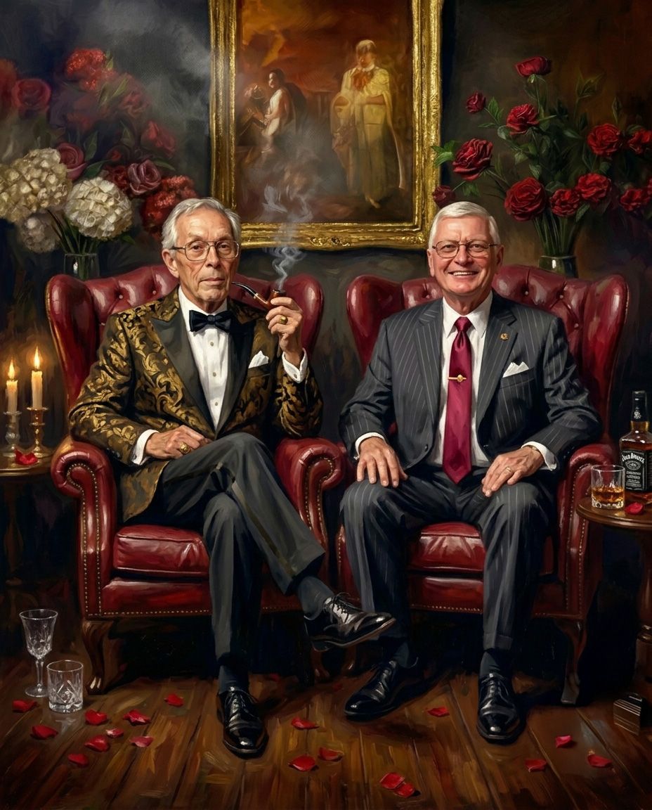 Godfather – Erkek Çift kişiye özel portre tasarım örneği