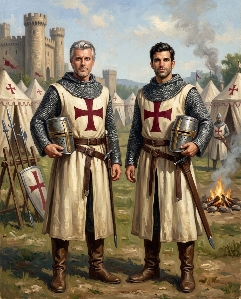 Templars – Erkek Çift kişiye özel portre tasarım örneği