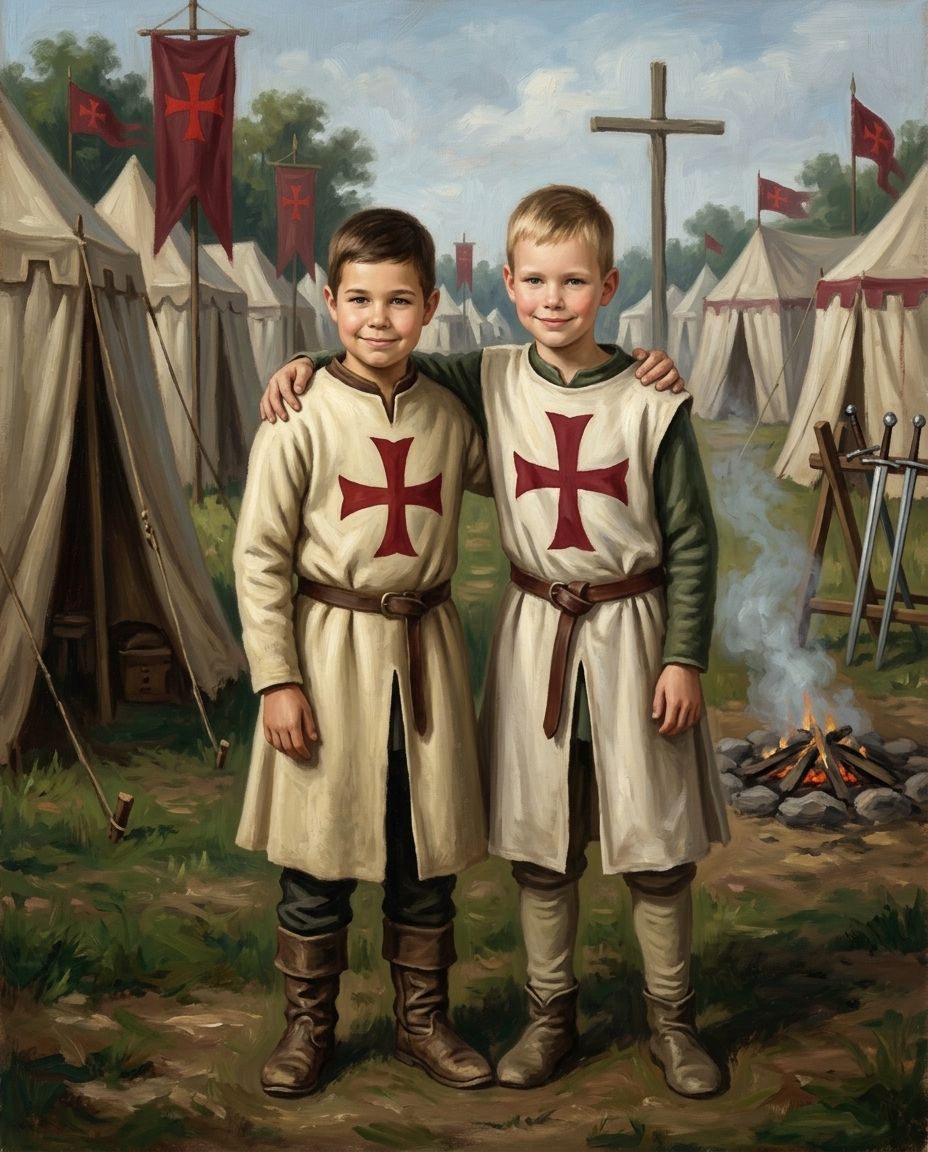 Templars – Erkek Kardeşler kişiye özel portre tasarım örneği
