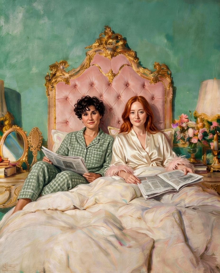 Morning Queen – Kadın Çift kişiye özel portre tasarım örneği