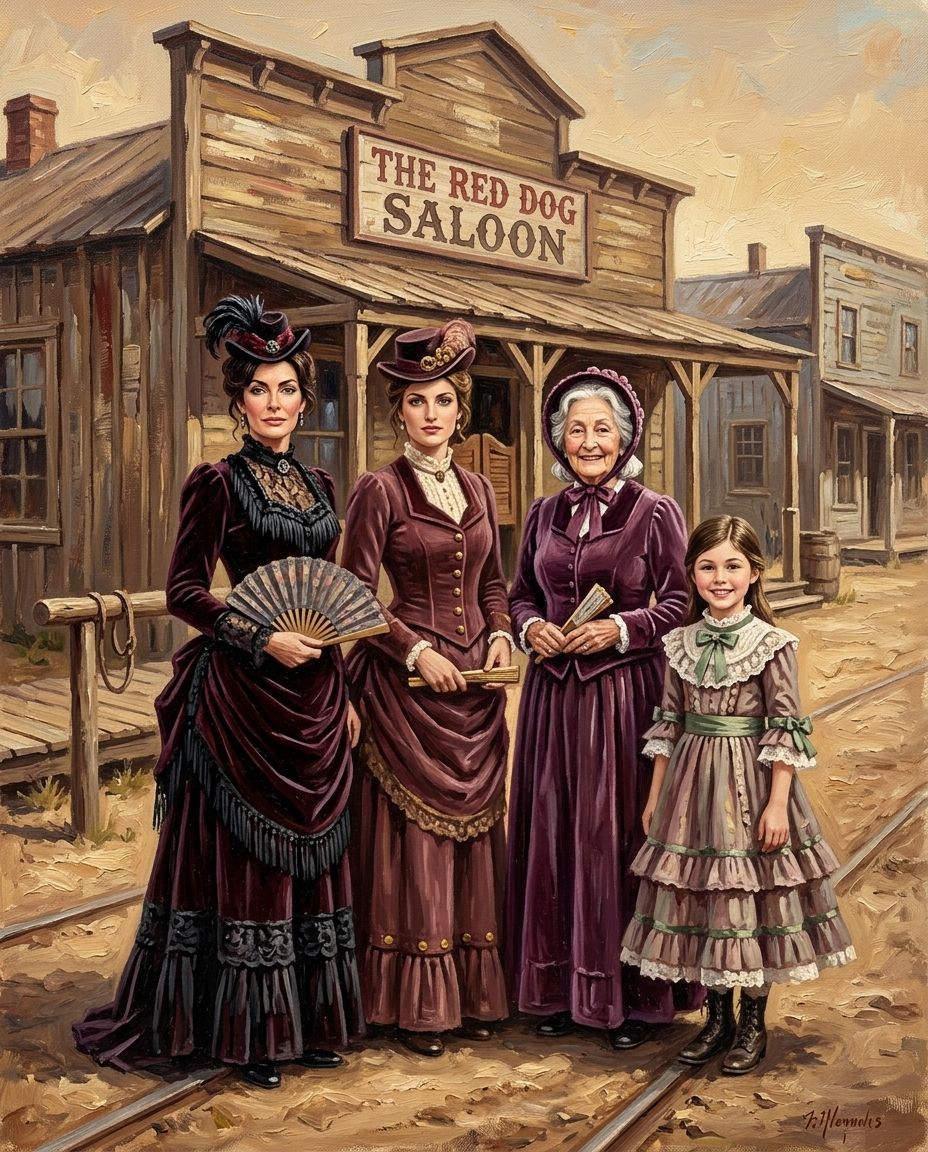 The Saloon – Kadın Kuşakları kişiye özel portre tasarım örneği