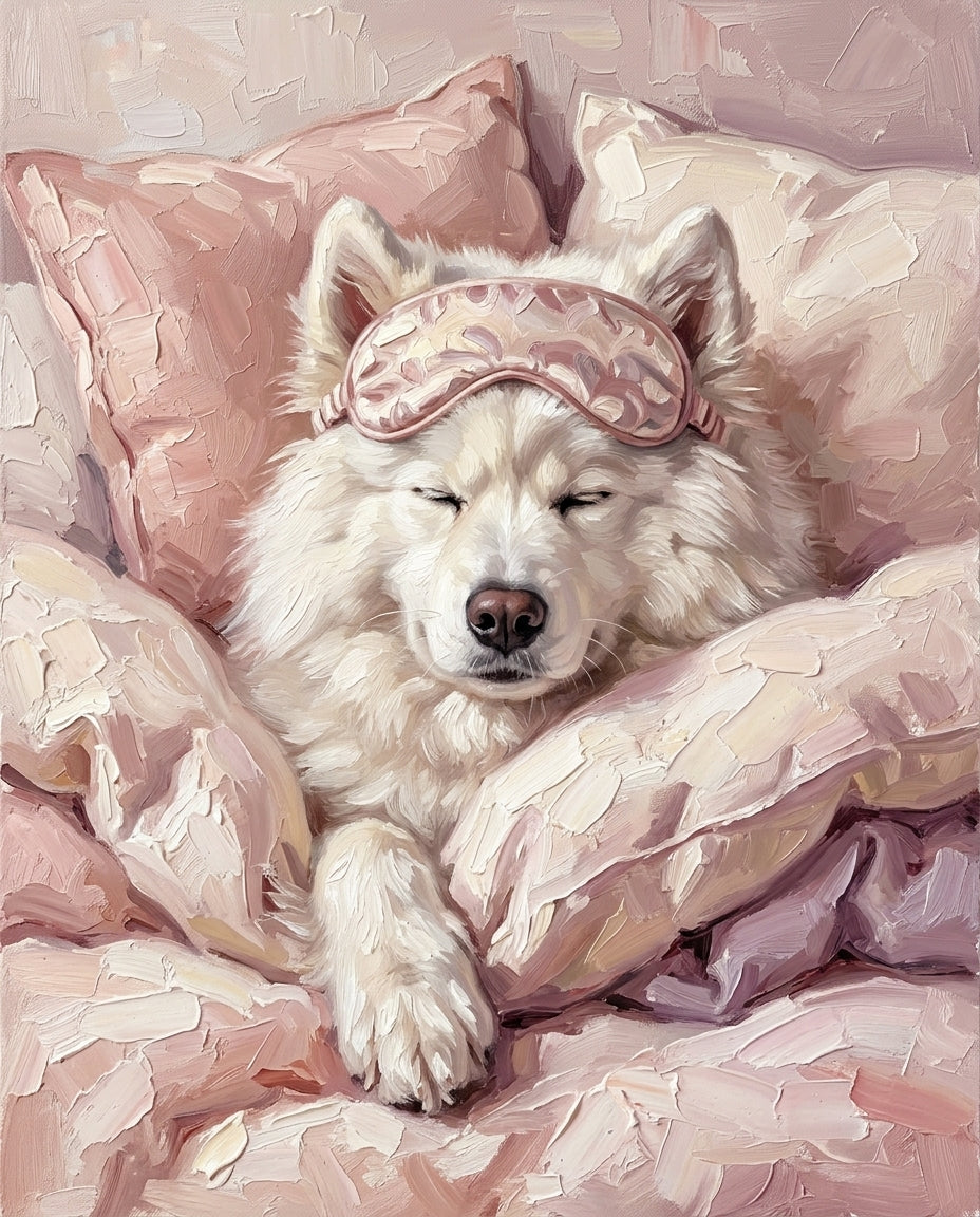 Beauty Sleep – Evcil Hayvan kişiye özel portre tasarım örneği
