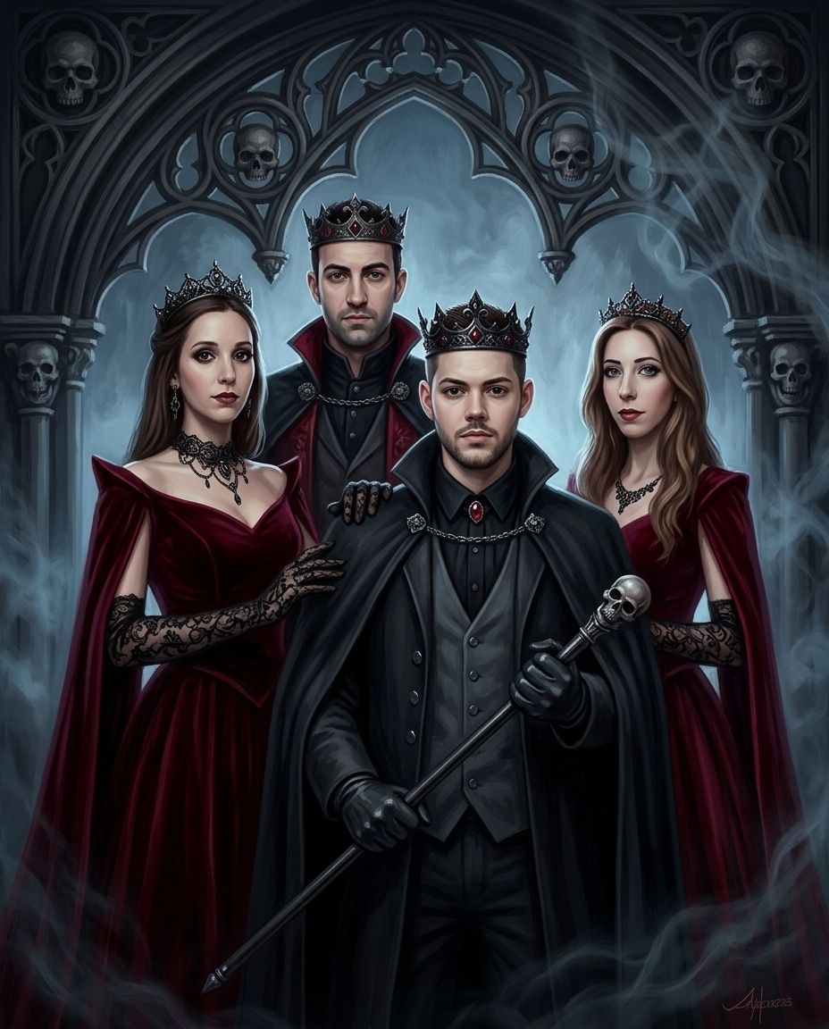 Evil Reign – Kardeşler kişiye özel portre tasarım örneği