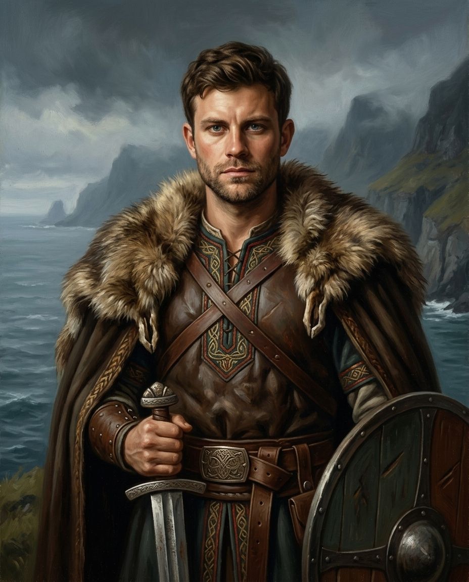 Viking – Erkek kişiye özel portre tasarım örneği