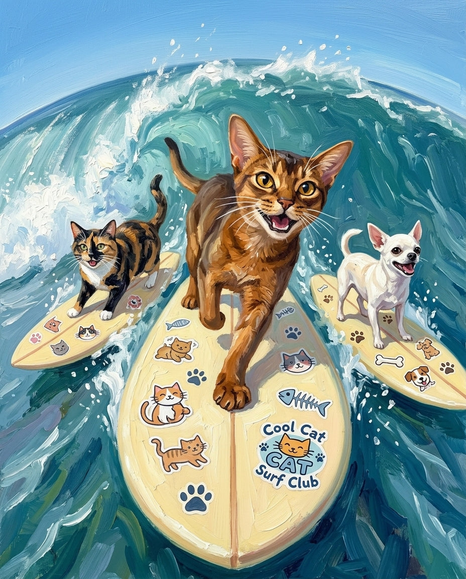 Salty Paws – Evcil Dostlar kişiye özel portre tasarım örneği