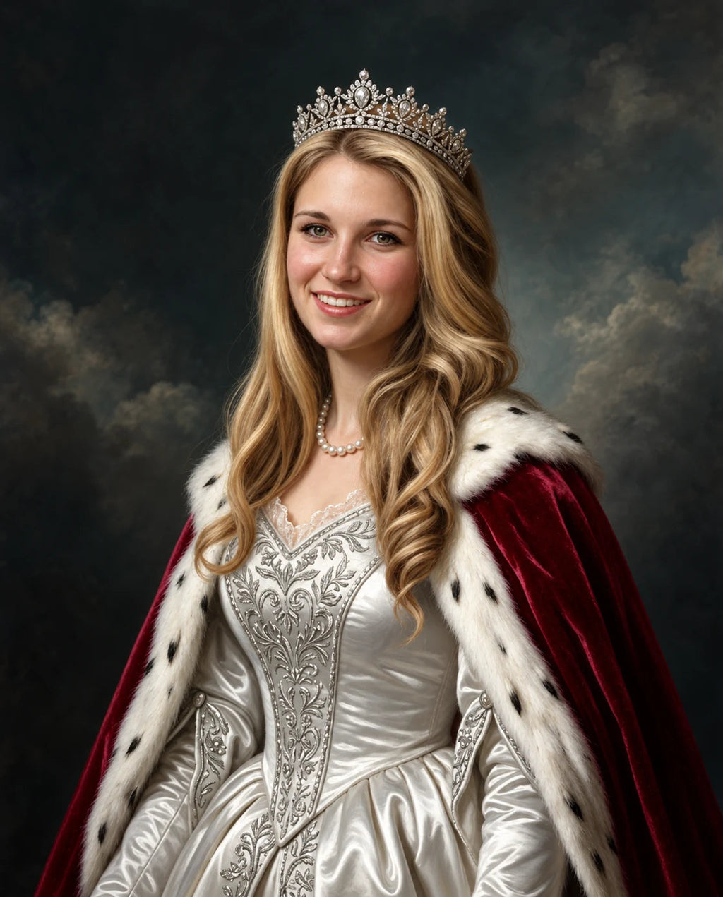 Her Majesty – Kadın kişiye özel portre tasarım örneği