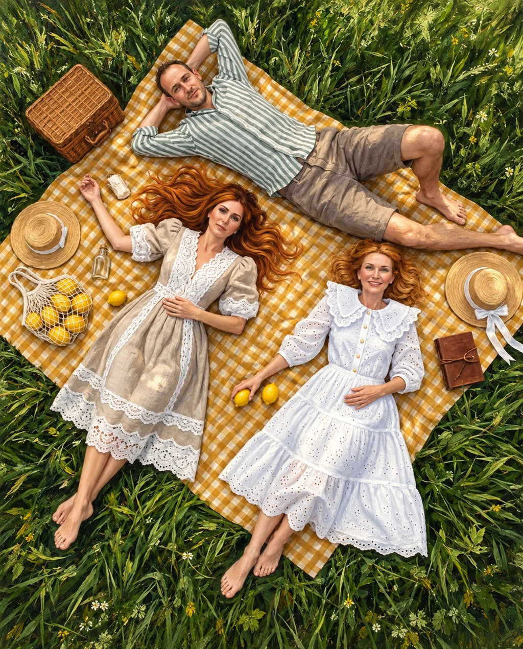 Lazy Lemon – Kardeşler kişiye özel portre tasarım örneği