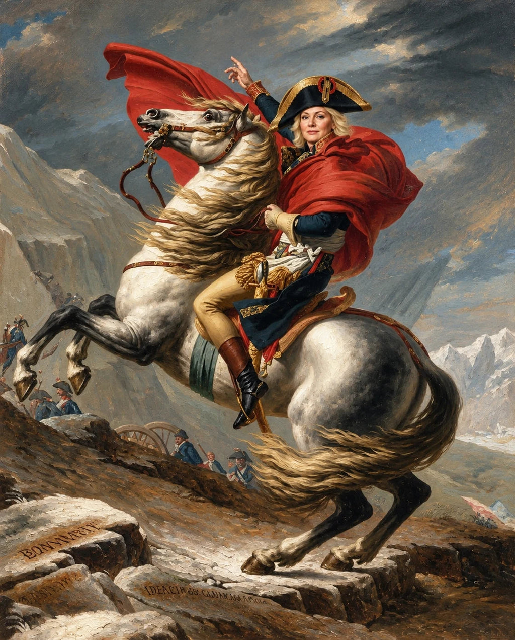 Napoleon – Kadın kişiye özel portre tasarım örneği