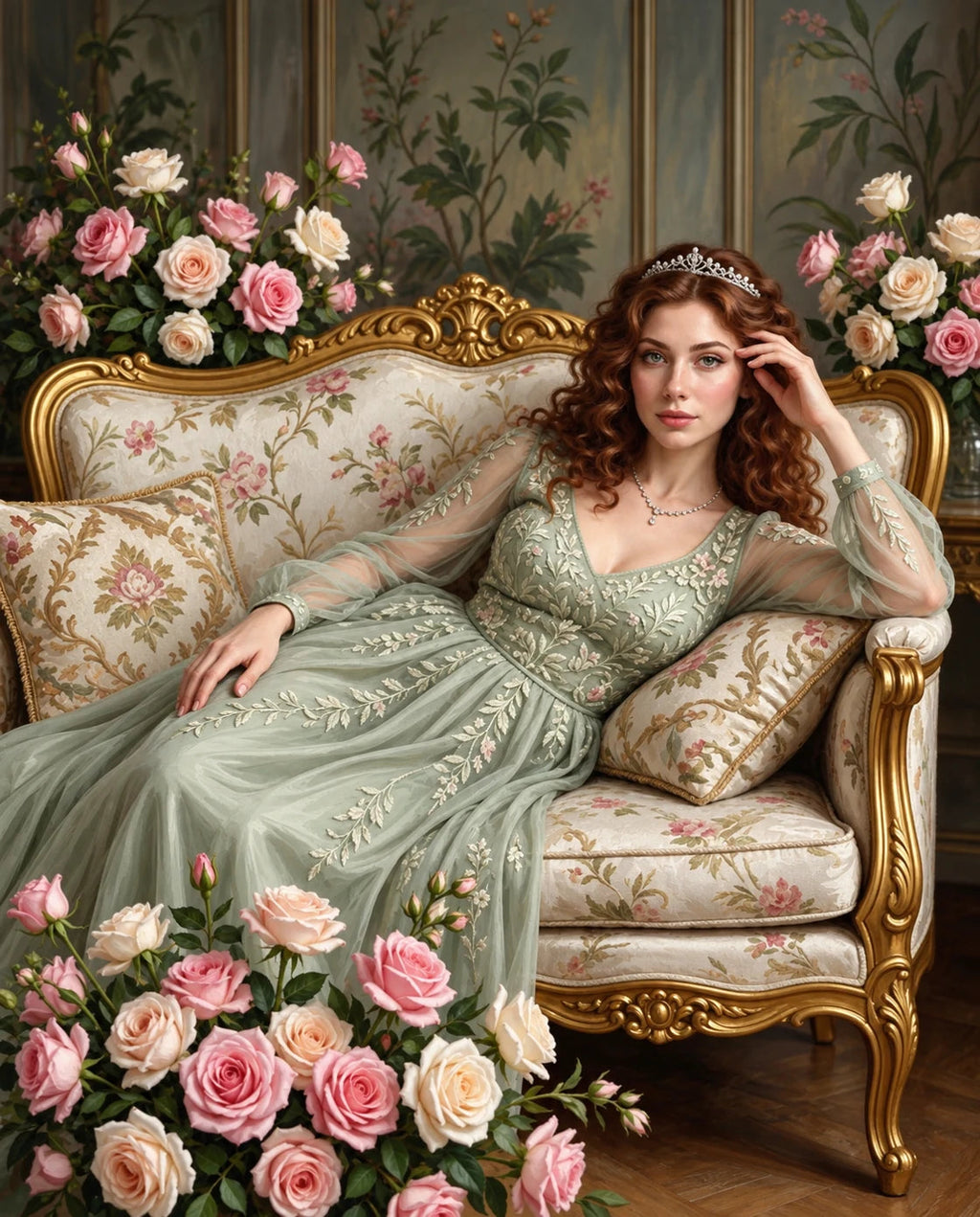Royal Daydream – Kadın kişiye özel portre tasarım örneği