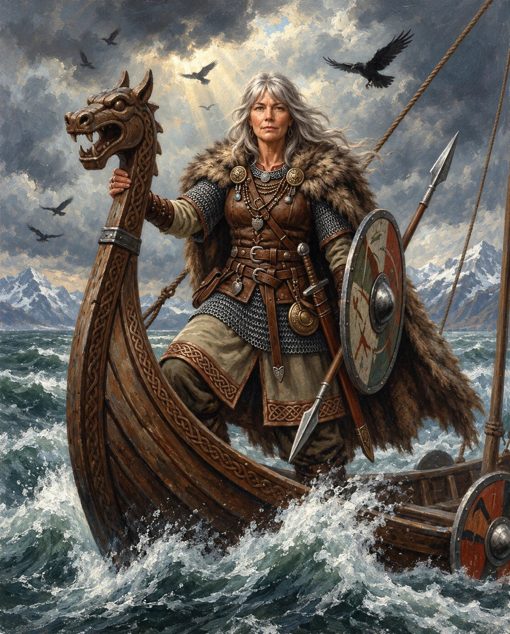Storm Saga – Kadın kişiye özel portre tasarım örneği