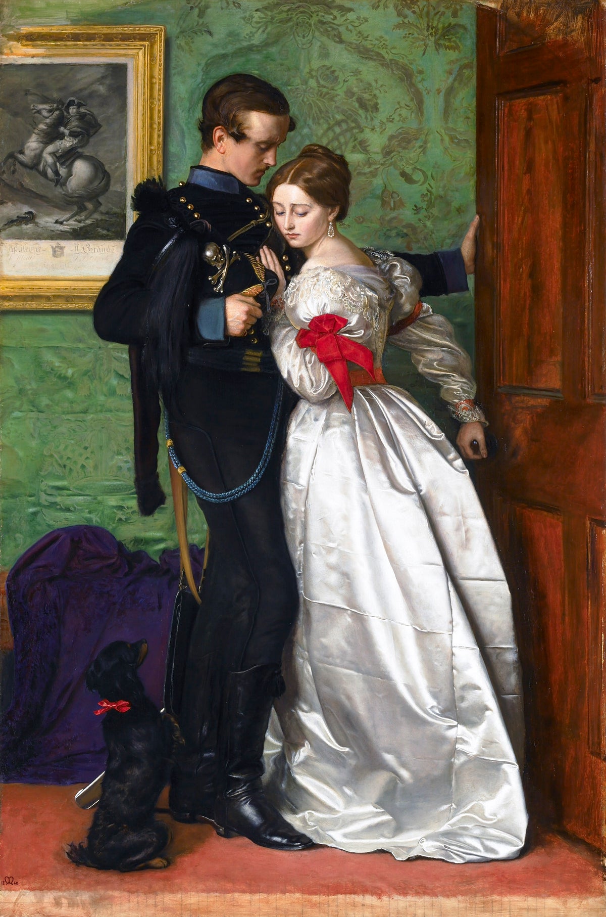 Siyah Brunswickli — John Everett Millais Kanvas Tablo
