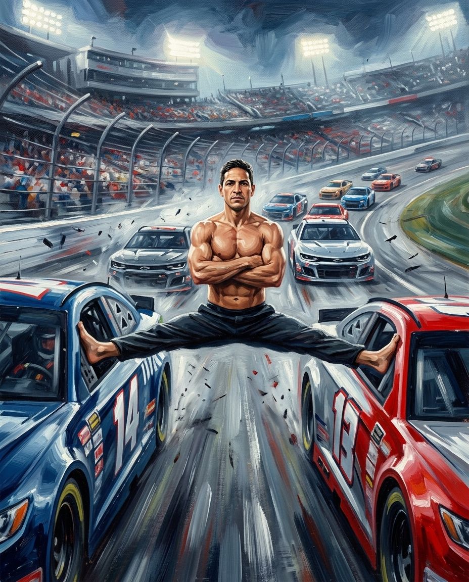 Nascar Racer – Erkek kişiye özel portre tasarım örneği