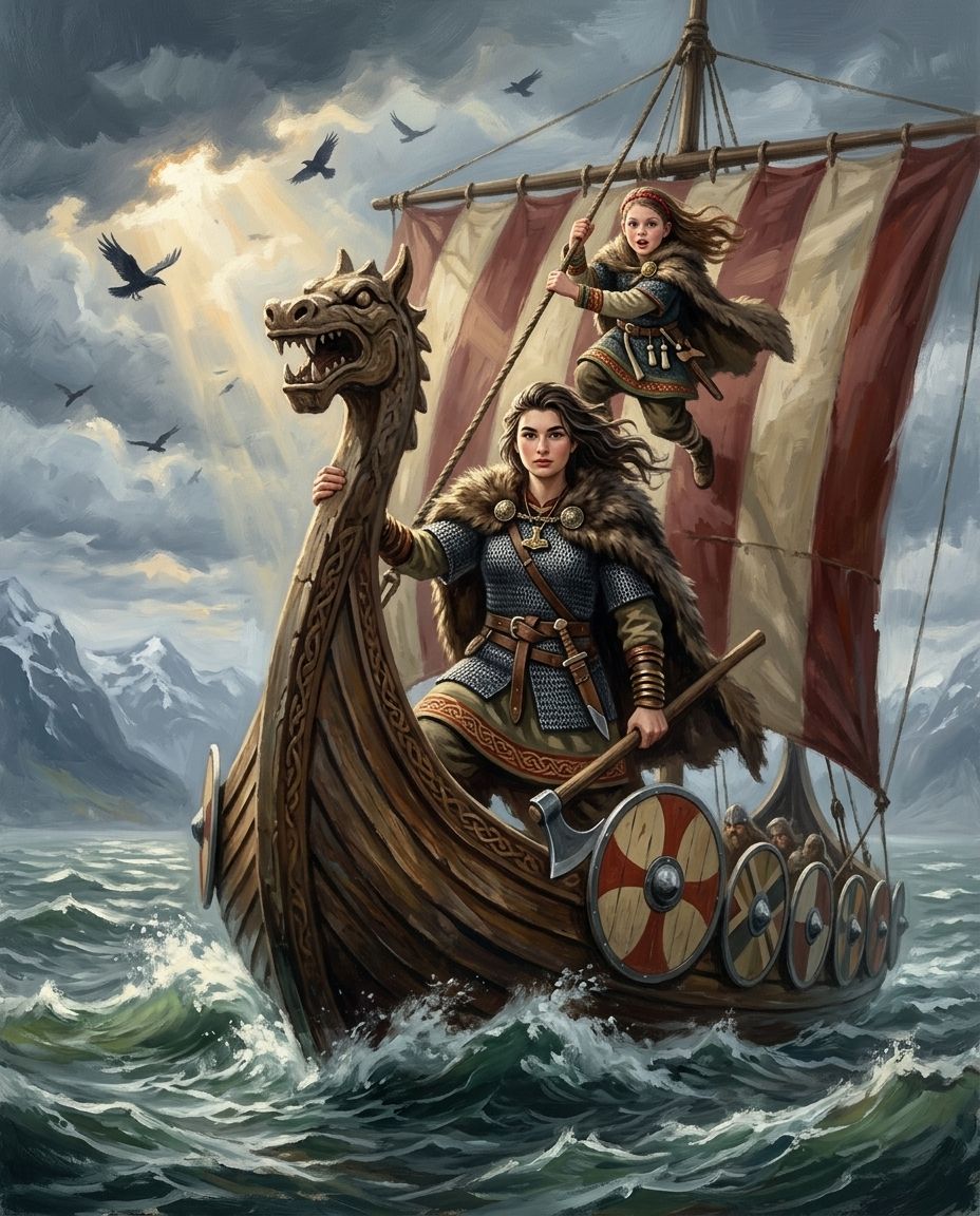 Storm Saga – Kız Kardeşler kişiye özel portre tasarım örneği
