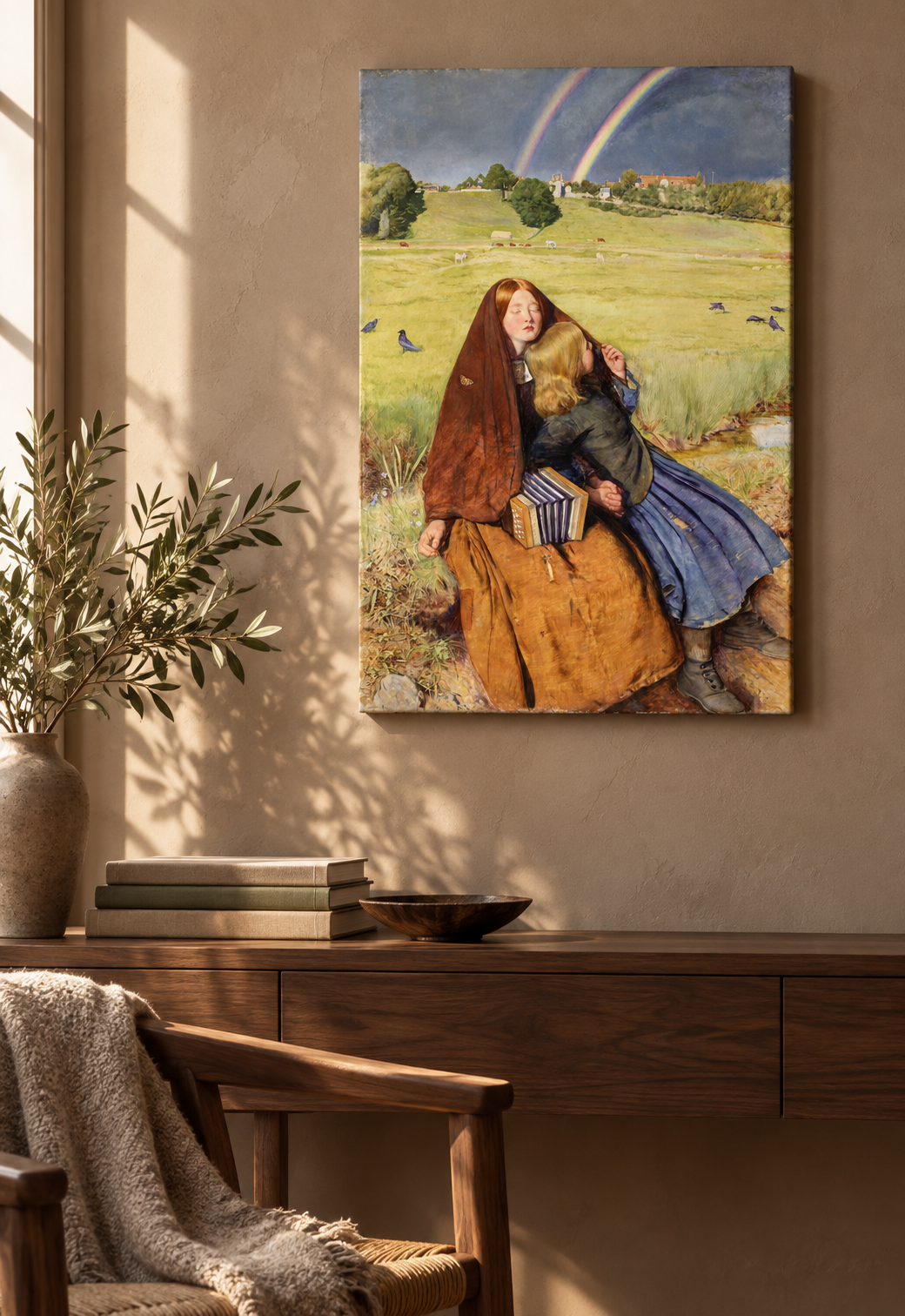 Kör Kız — John Everett Millais Kanvas Tablo