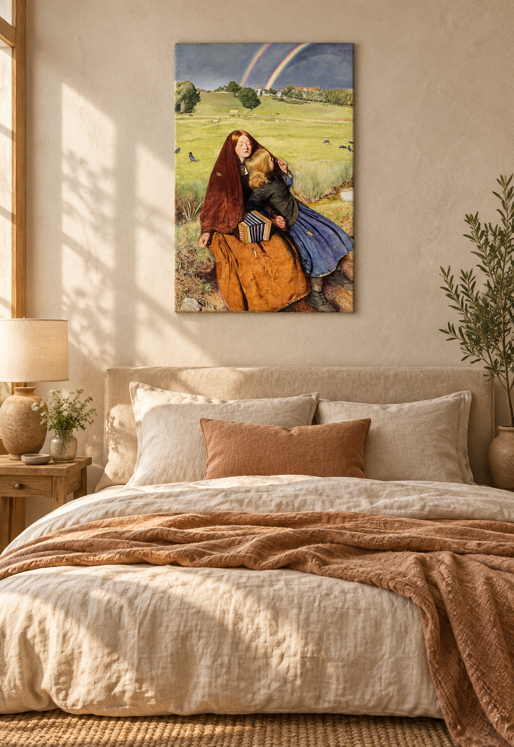 Kör Kız — John Everett Millais Kanvas Tablo